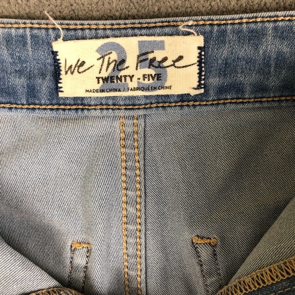 Free People we the free Flare Bell Bottom Jeans size 25 - Picture 5 of 8